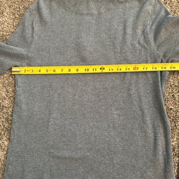 Michael Kors Men’s Half Zip Pullover Sweater Grey Size Large - Picture 8 of 9